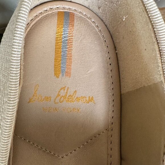 Sam Edelman Maddy Espadrille Mary Jane Light Natural Basket Weave Flats Size 8 - Picture 10 of 17